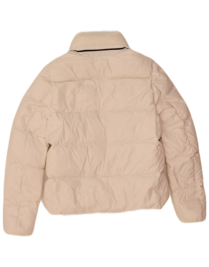 Damska ocieplana kurtka Calvin Klein Jeans UK 10 Small, biała, poliamidowa
