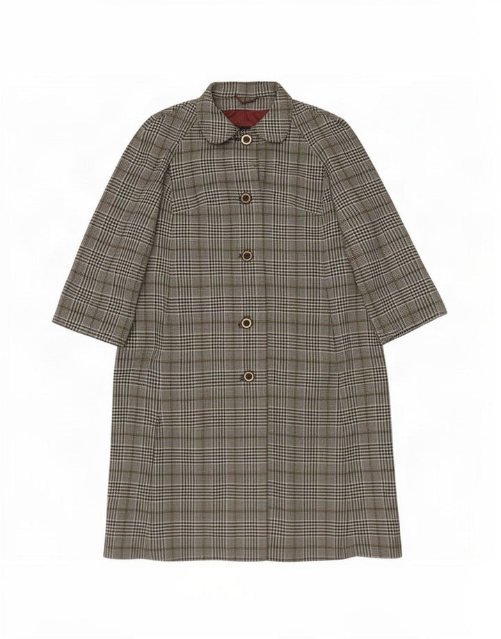 Płaszcz damski Aquascutum UK 14 Średni szary w pepitkę