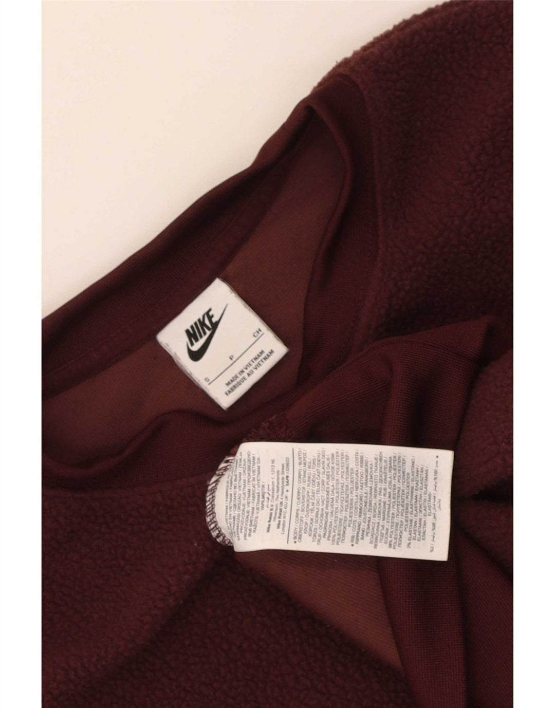 Damski sweter Nike Crop Oversized Fleece UK 10, mały, brązowy poliester