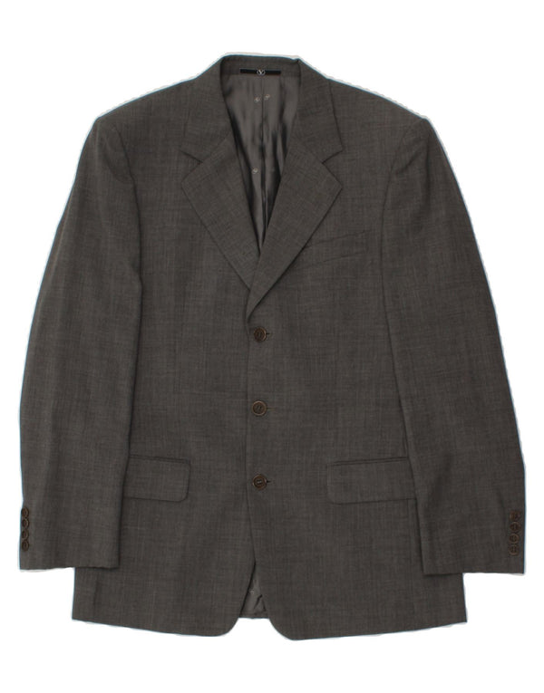 VALENTINO Męski 2-częściowy komplet z 3 guzikami IT 48 Medium W38 L32 Szara dziewicza wełna