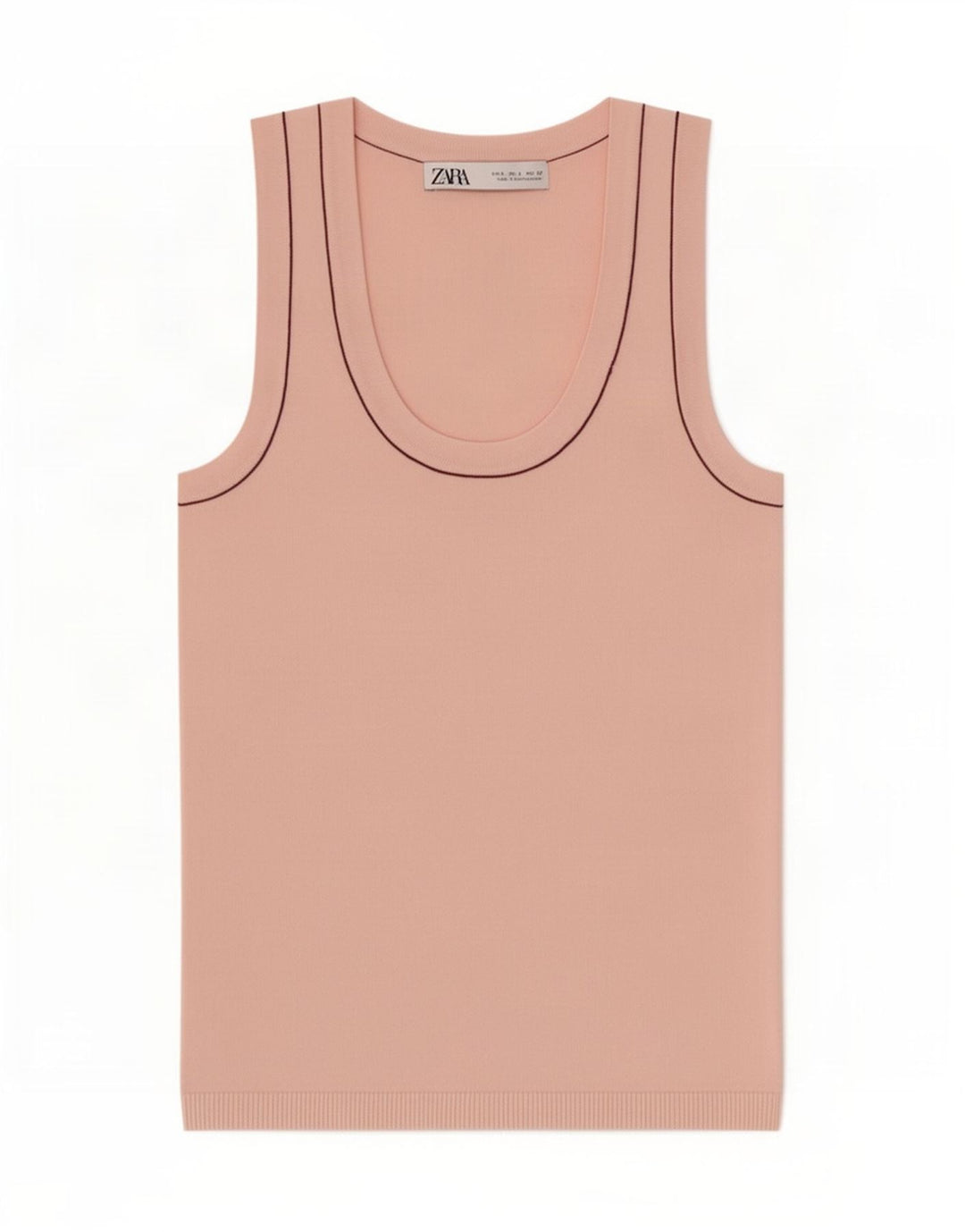 Top damski z kamizelką Zara UK 8 Small Pink wiskoza