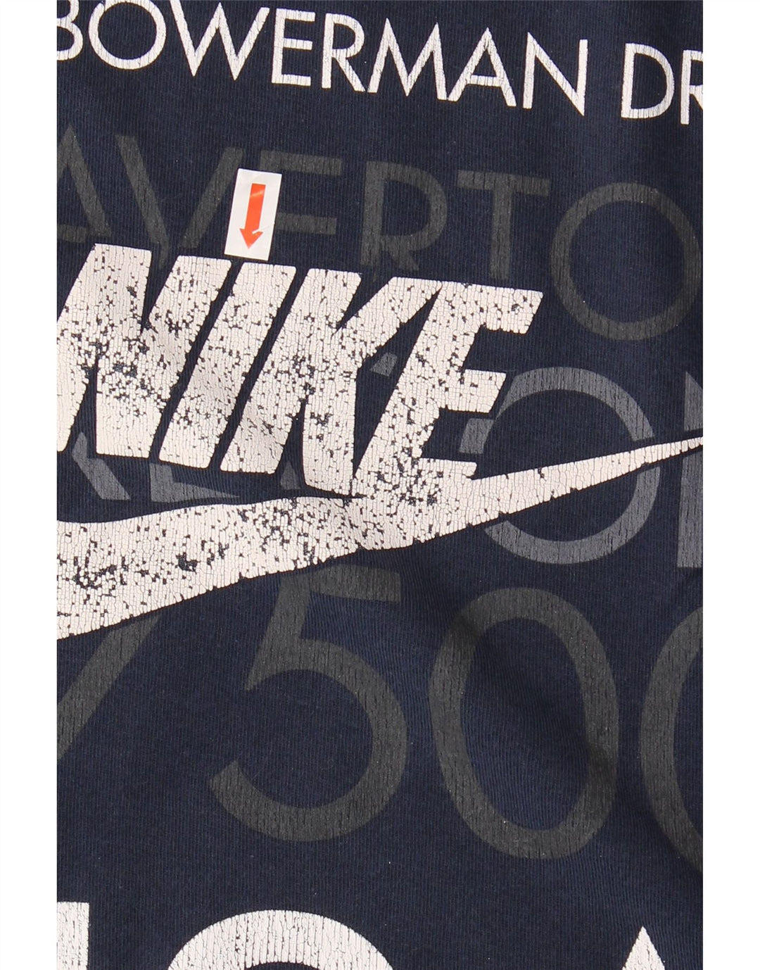 Męska koszulka z grafiką NIKE, duża, bawełniana, w kolorze granatowym
