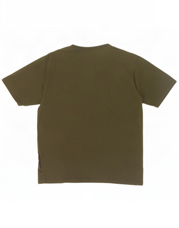 Męski T-shirt z grafiką AUSTRALIAN L'ALPINA, duży, bawełniany khaki