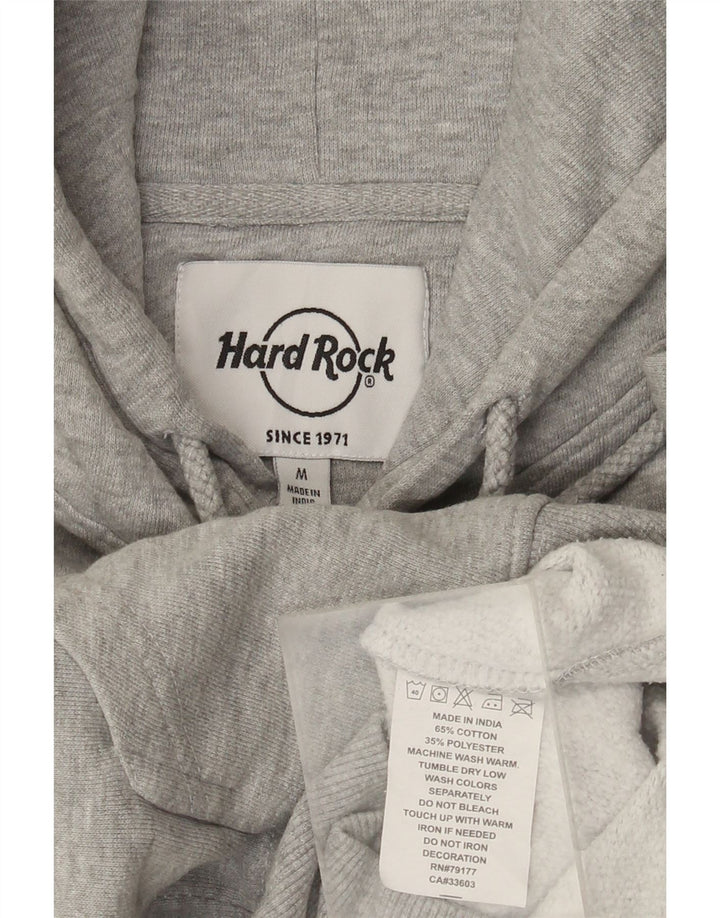 Męski sweter z kapturem Hard Rock Cafe Bruksela, średnio szary, nakrapiany