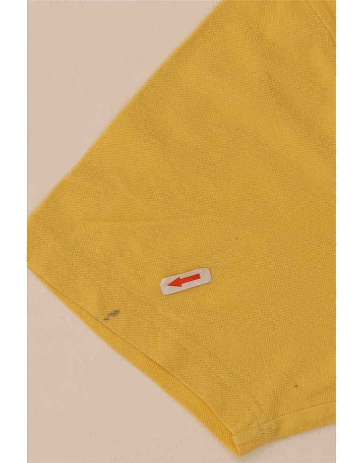 Męska koszulka polo Reebok z grafiką, duża, żółta, bawełniana