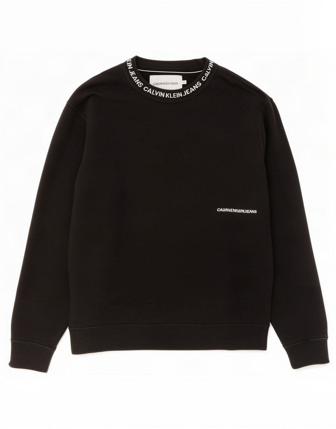 Męska bluza z grafiką Calvin Klein Jeans, średnia czarna, bawełniana