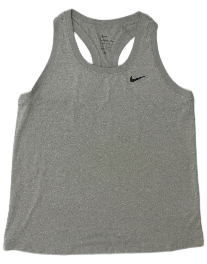 Męska kamizelka Nike Dri Fit, duża, szara, poliestrowa