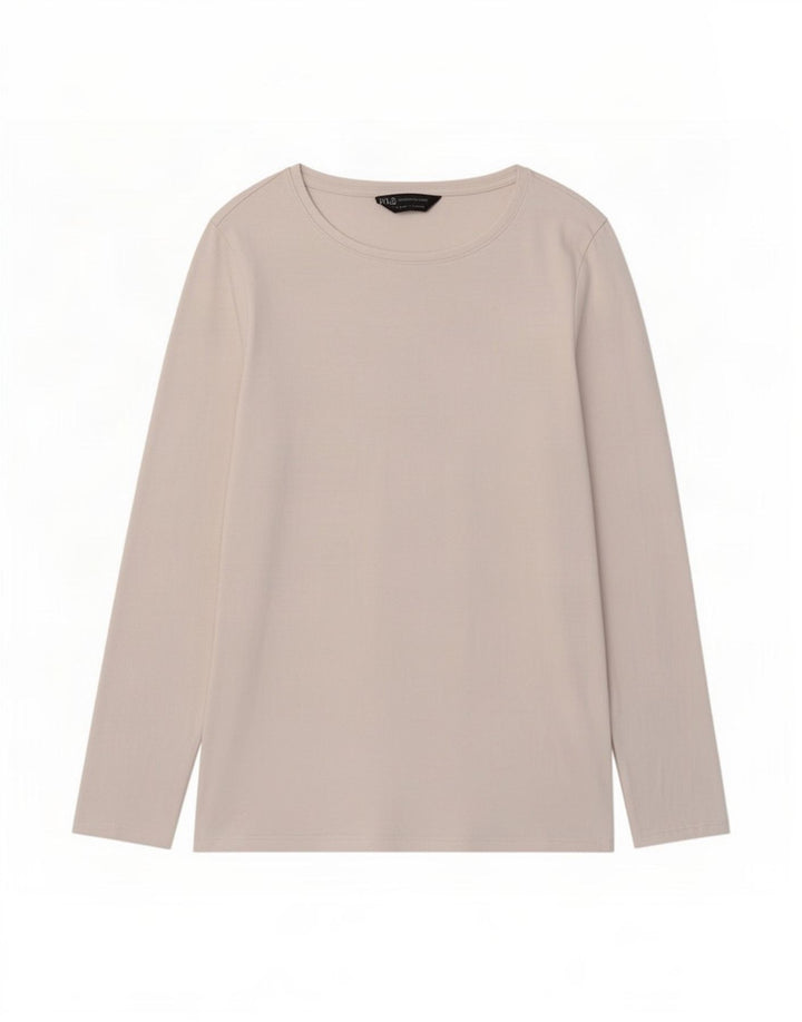 Marks & Spencer Damski top z długim rękawem, UK 12, średni biały, bawełniany