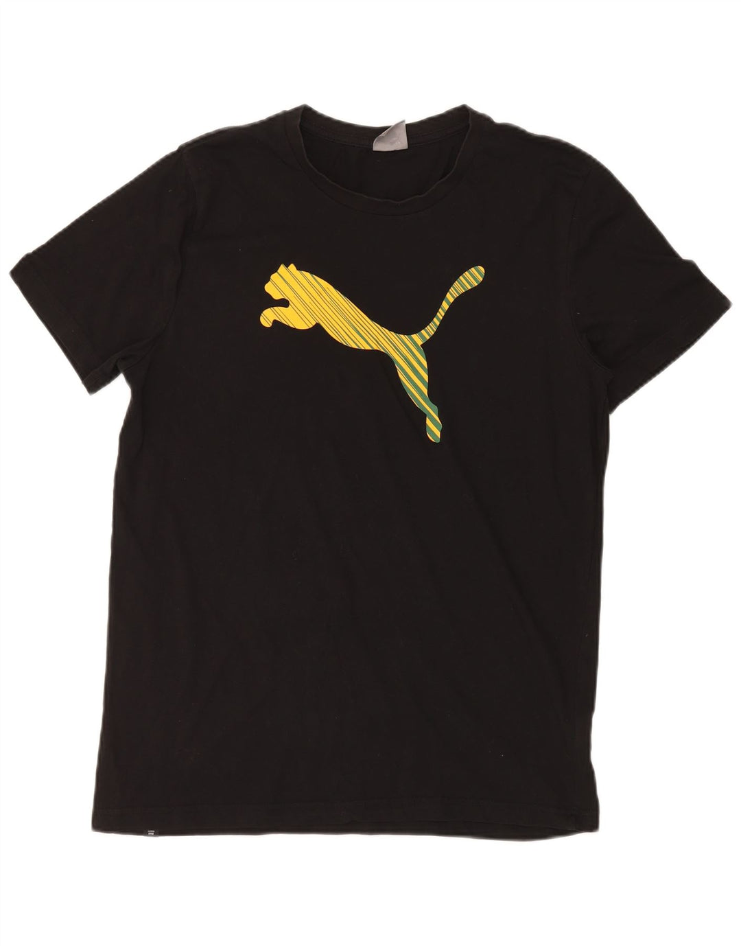 Męski T-shirt z grafiką PUMA, duży, czarny, bawełniany