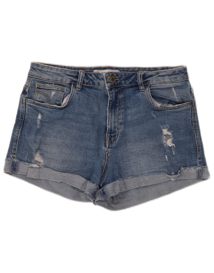 Damskie spodenki jeansowe Zara Trafaluc w trudnej sytuacji EU 40 Medium W30, niebieska bawełna