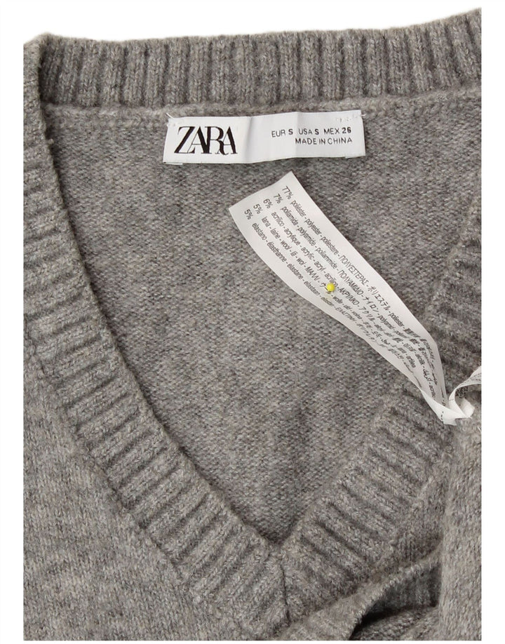 Damski podkoszulek Zara Crop Vest UK 10 Small Grey