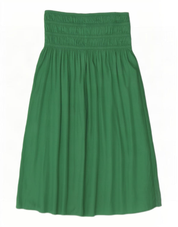 Marks & Spencer Damska spódnica maxi UK 10 Small W34 Zielony poliester