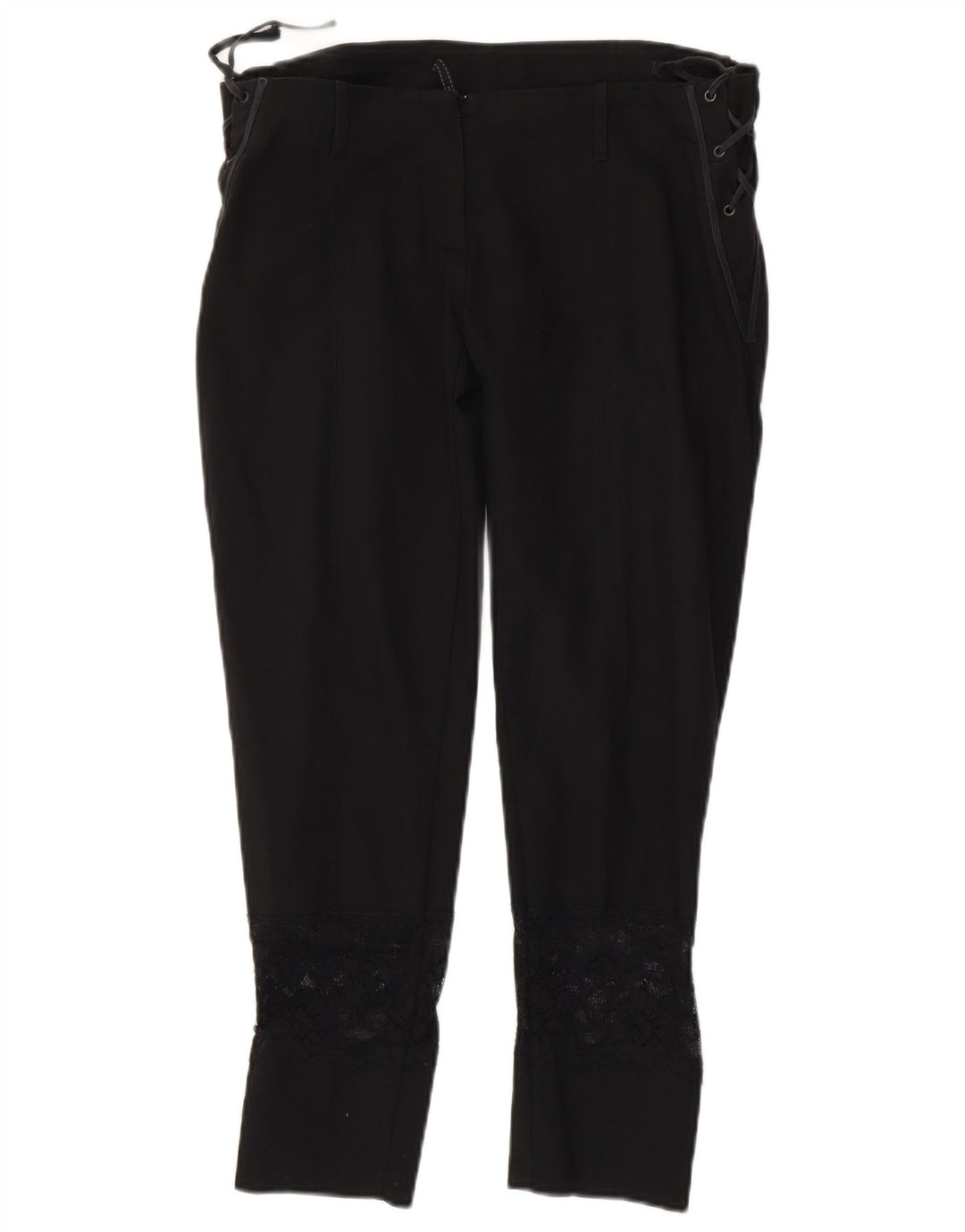 Vintage damskie krótkie spodnie W34 L25 czarne