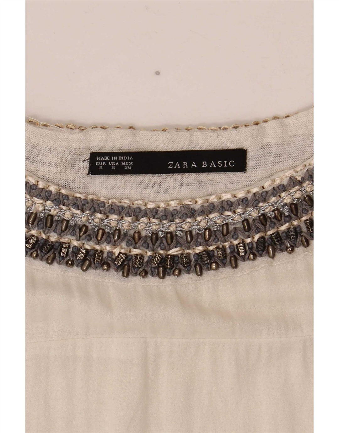 Damska bluzka oversize Zara Top UK 10 Small White