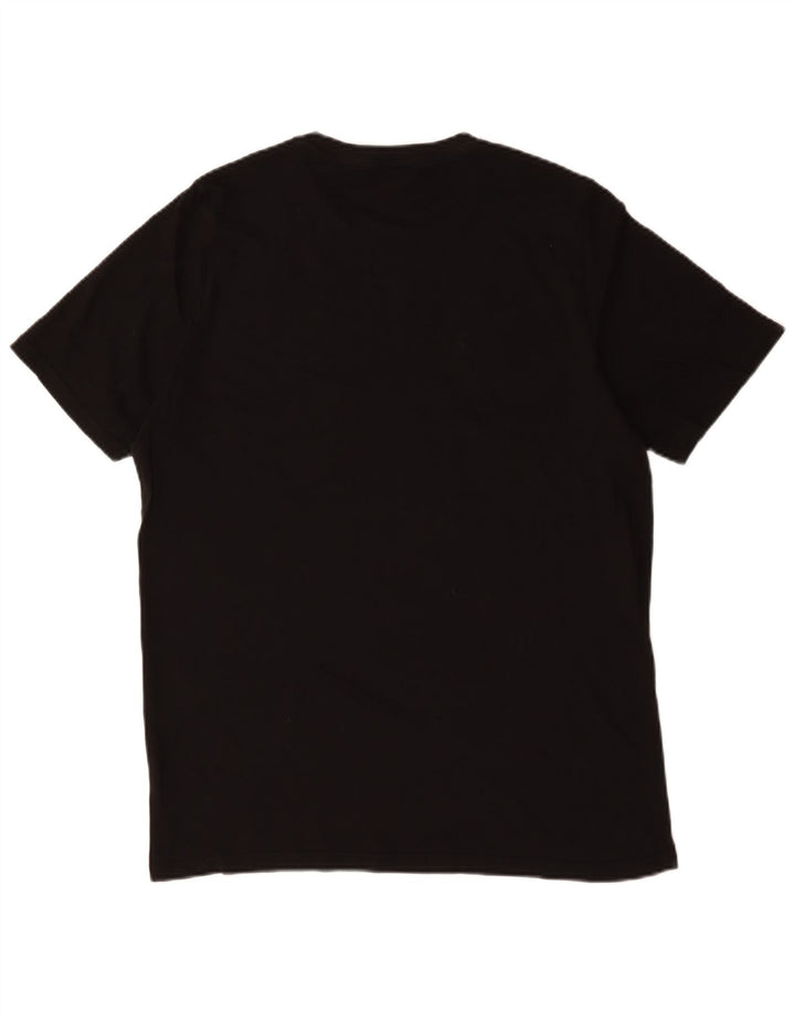 Męski T-shirt z grafiką Puma, duży, czarny, bawełniany