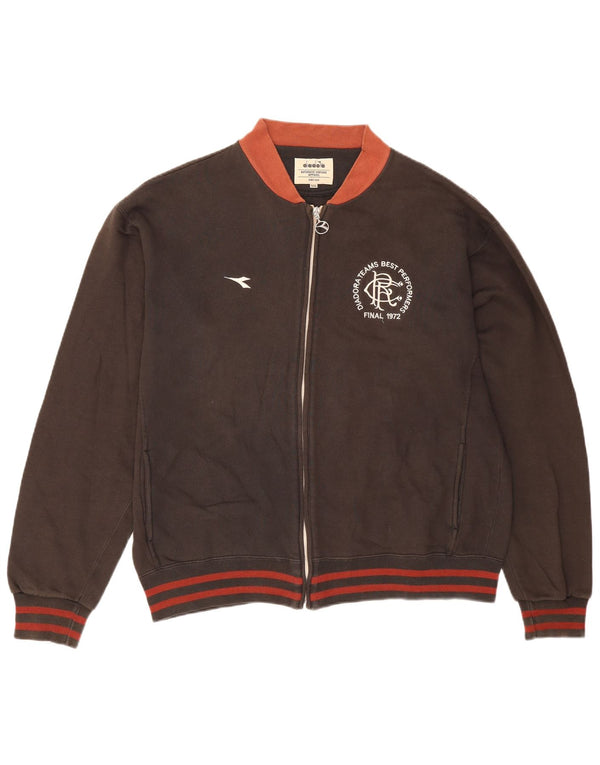 Męska kurtka dresowa Diadora Rangers Graphic 2XL, bawełniana w brązowe paski