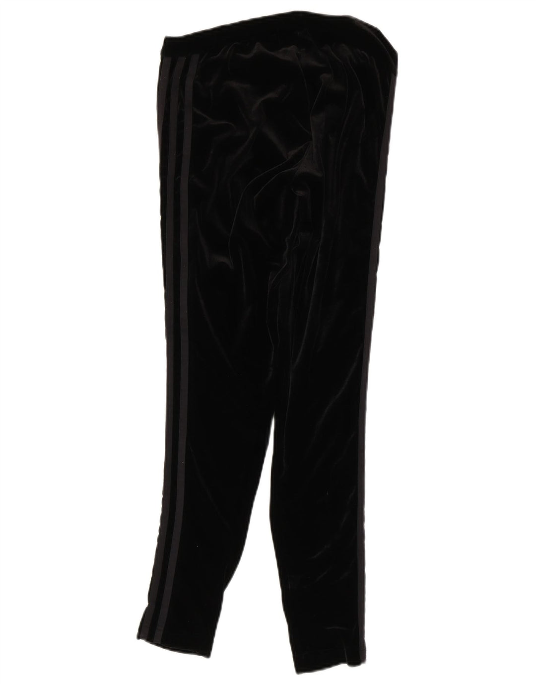 Damskie legginsy Adidas welurowe UK 12, średni czarny poliester
