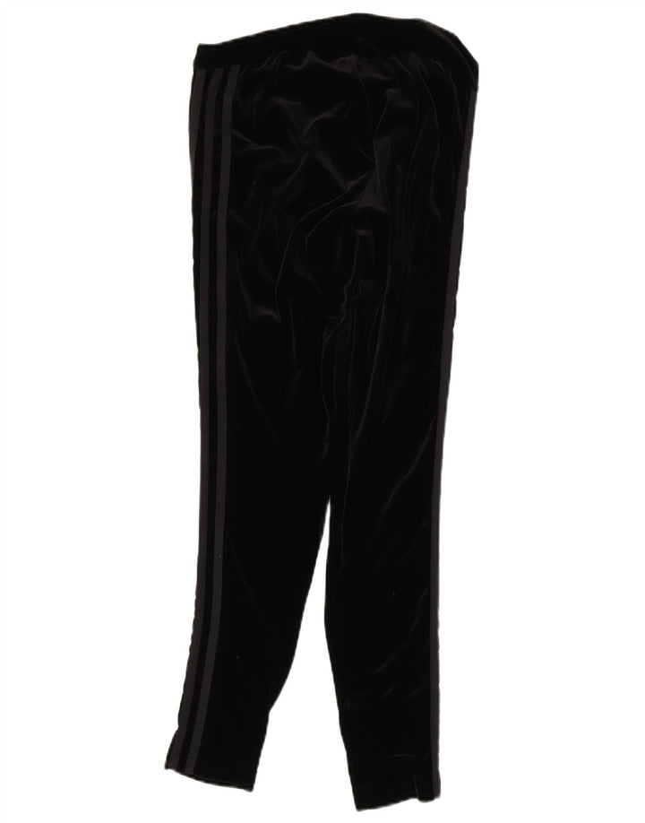 Damskie legginsy Adidas welurowe UK 12, średni czarny poliester