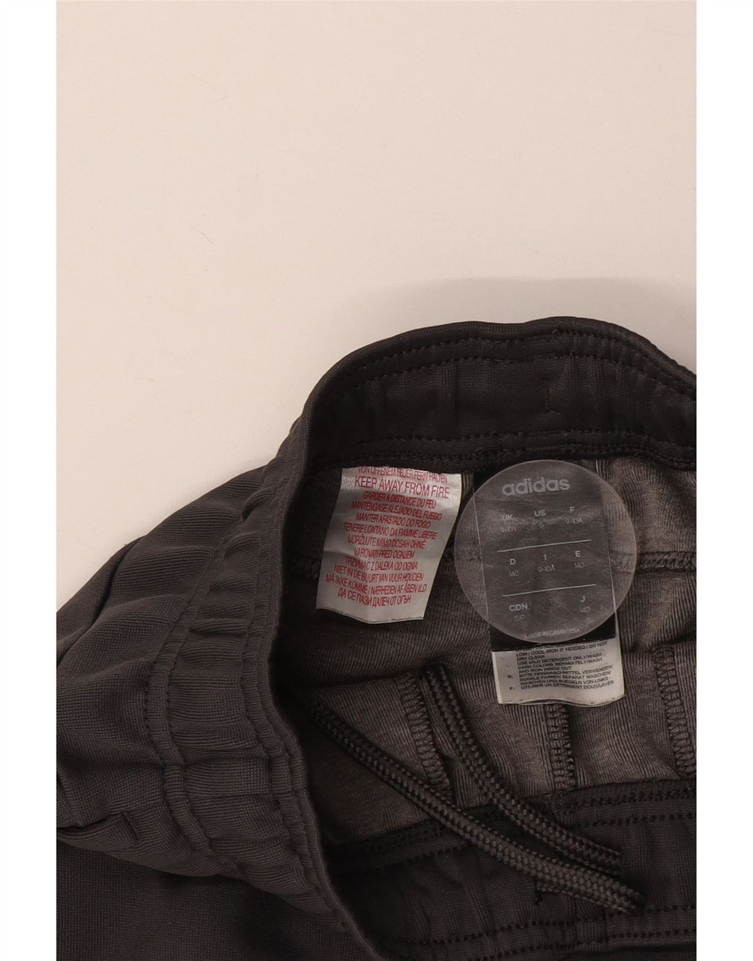 Chłopięce spodnie dresowe ADIDAS Joggers 9-10 lat Szara bawełna