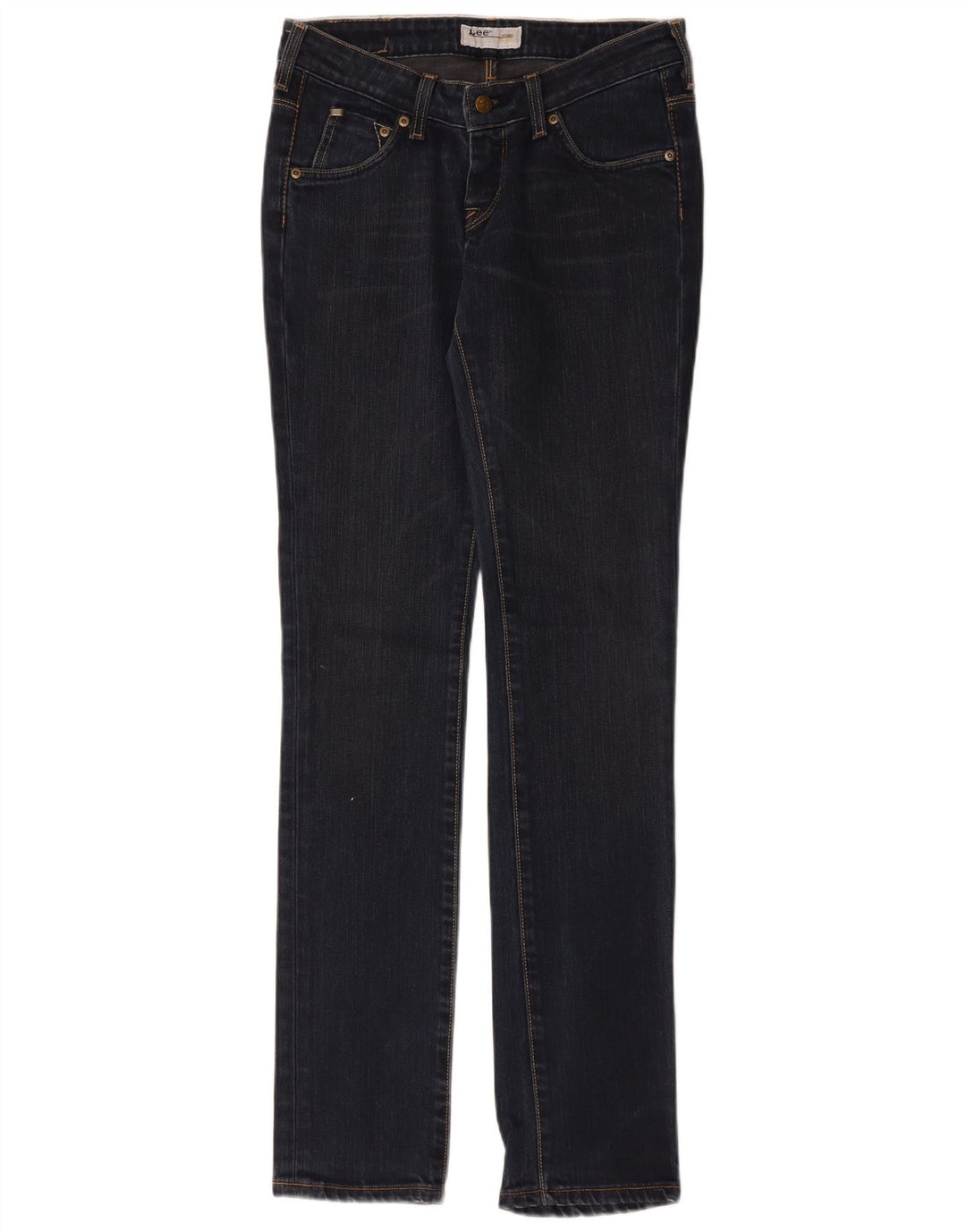 Damskie jeansy Lee Norma Slim W27 L33 Granatowe, bawełniane