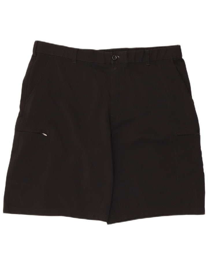 Męskie spodenki cargo Izod W38 XL, czarny poliester