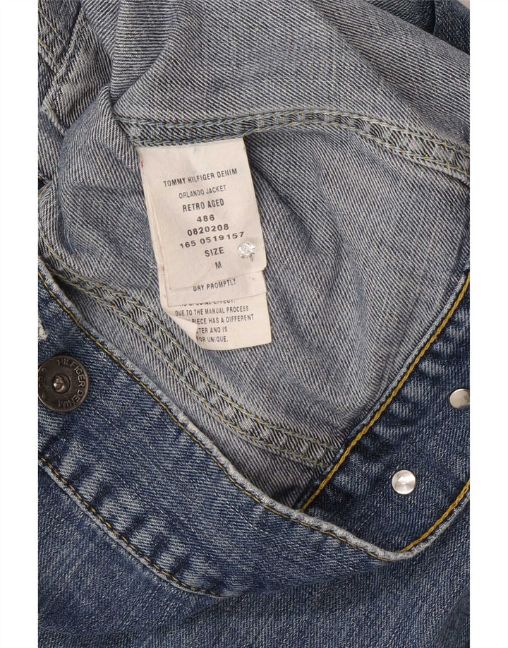 Damska kurtka dżinsowa Tommy Hilfiger UK 12, średnia niebieska bawełna