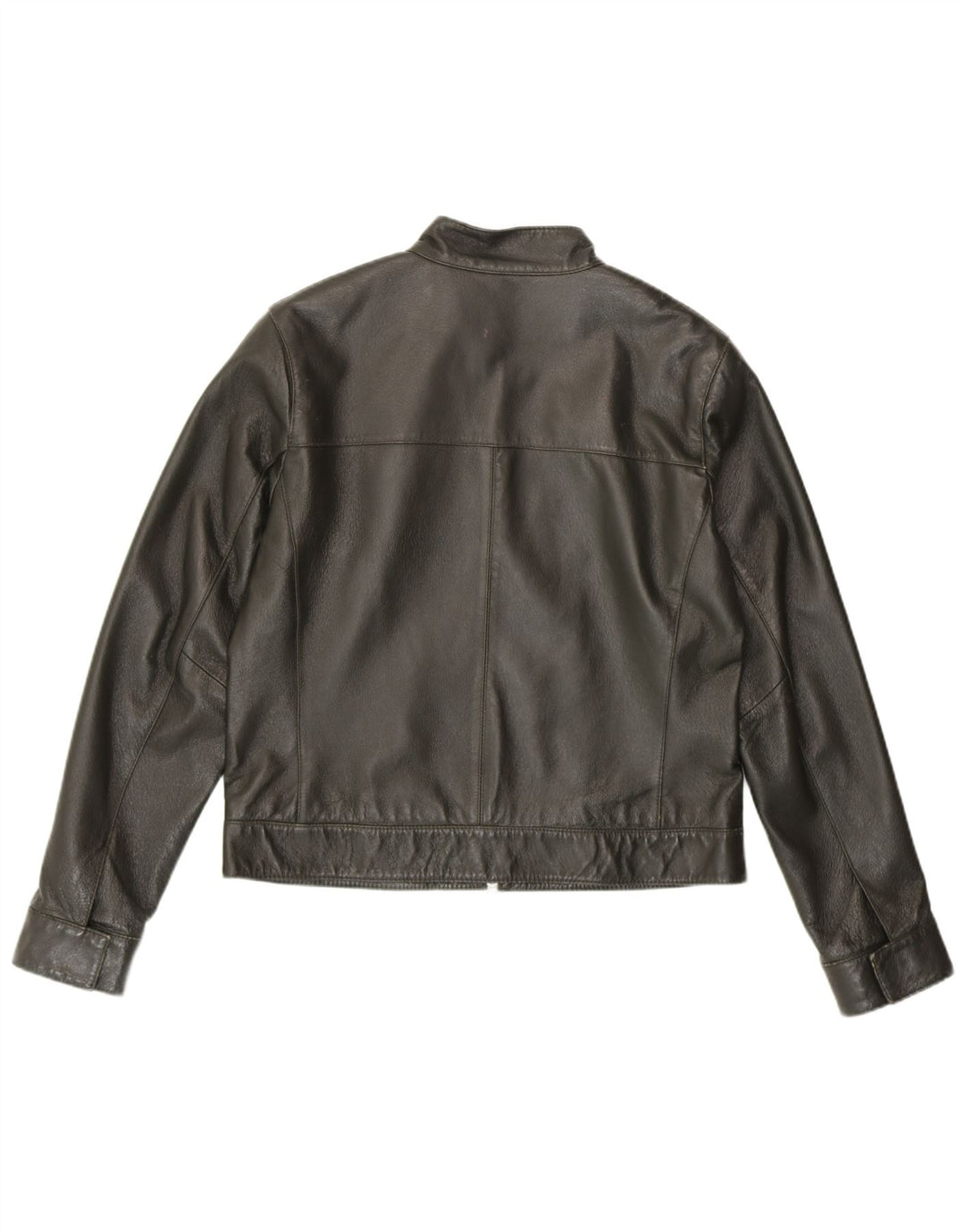 HELLINE Damska kurtka skórzana UK 14 Średnia zielona skóra