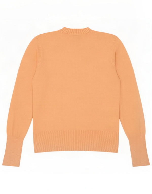 Damski sweter z okrągłym dekoltem C&A UK 10 Small Orange Viscosose