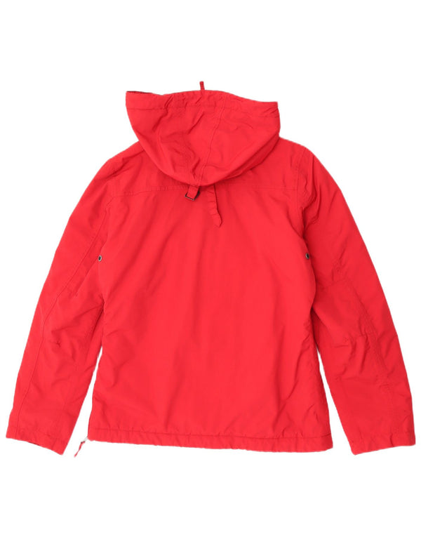 Napapijri Boys Geographic Graphic Hooded Anorak Jacket 11-12 Years Red