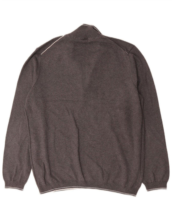Męska bluza z zamkiem błyskawicznym Hugo Boss XL, szara, bawełniana