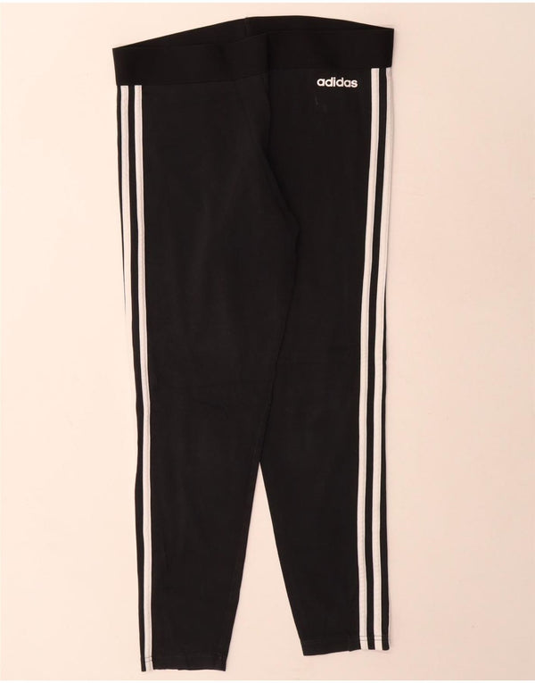 Legginsy damskie Adidas UK 16/18, duże, czarne, bawełniane