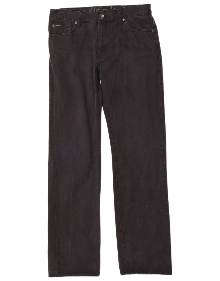 Męskie proste dżinsy Calvin Klein W33 L34 Granatowe, bawełniane