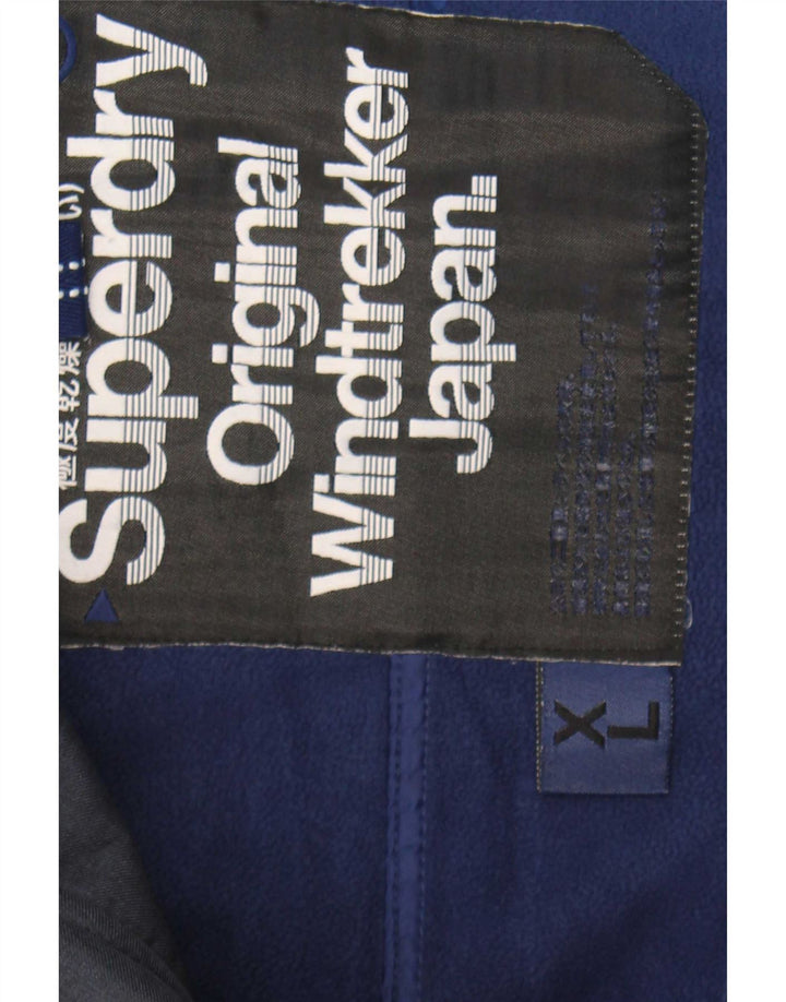 Męska kurtka wiatrówka Superdry Windtrekker UK 42 XL Granatowy poliester