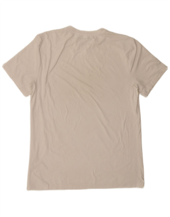 T-shirt męski Calvin Klein, średni biały poliester