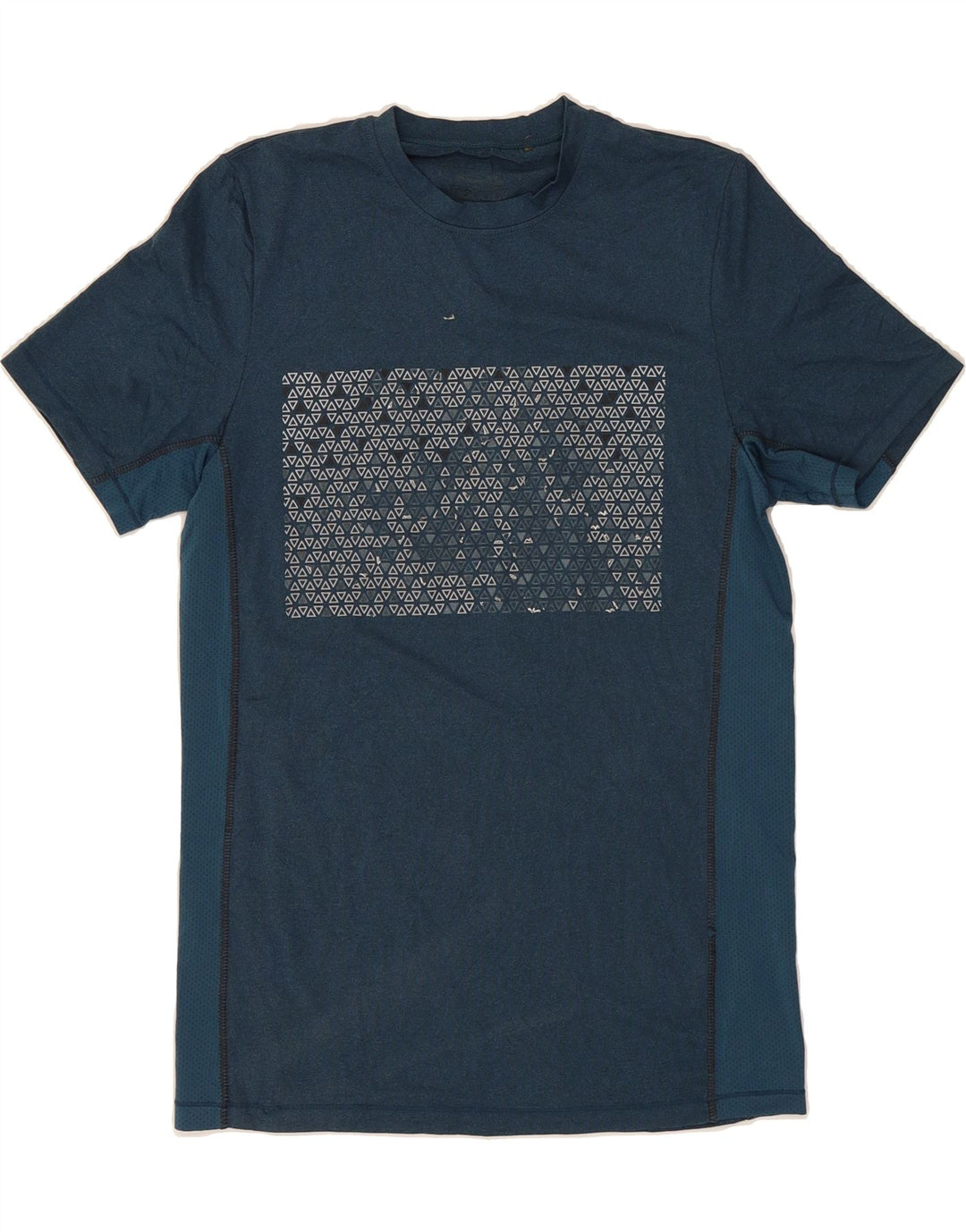MOUNTAIN WAREHOUSE Mens Graphic T-Shirt Top Small Navy Blue Geometric Vintage Mountain Warehouse and Second-Hand Mountain Warehouse from Messina Hembry 