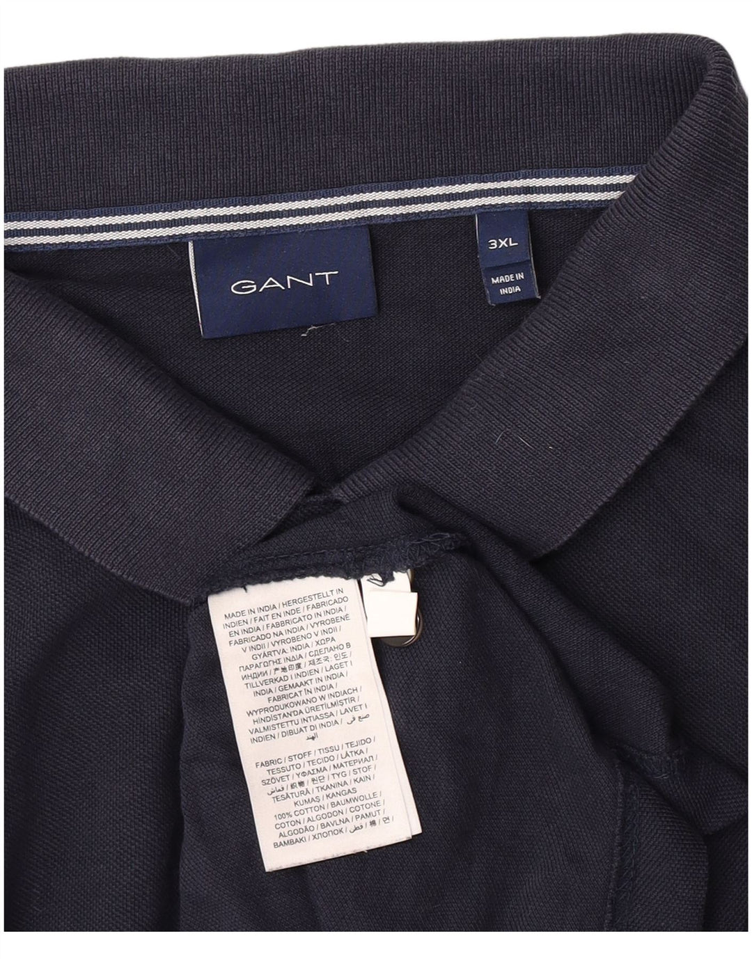 Męska koszulka polo Gant 3XL, granatowa, bawełniana