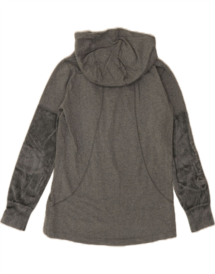 CHAMPION Womens Oversized Zip Hoodie Sweater UK 10 Small Grey Vintage Champion and Second-Hand Champion from Messina Hembry 