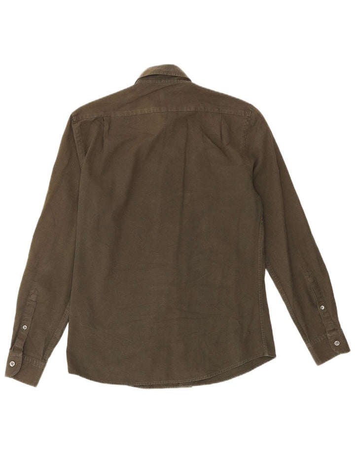 Koszula męska Reiss o regularnym kroju, mała, bawełniana w kolorze khaki