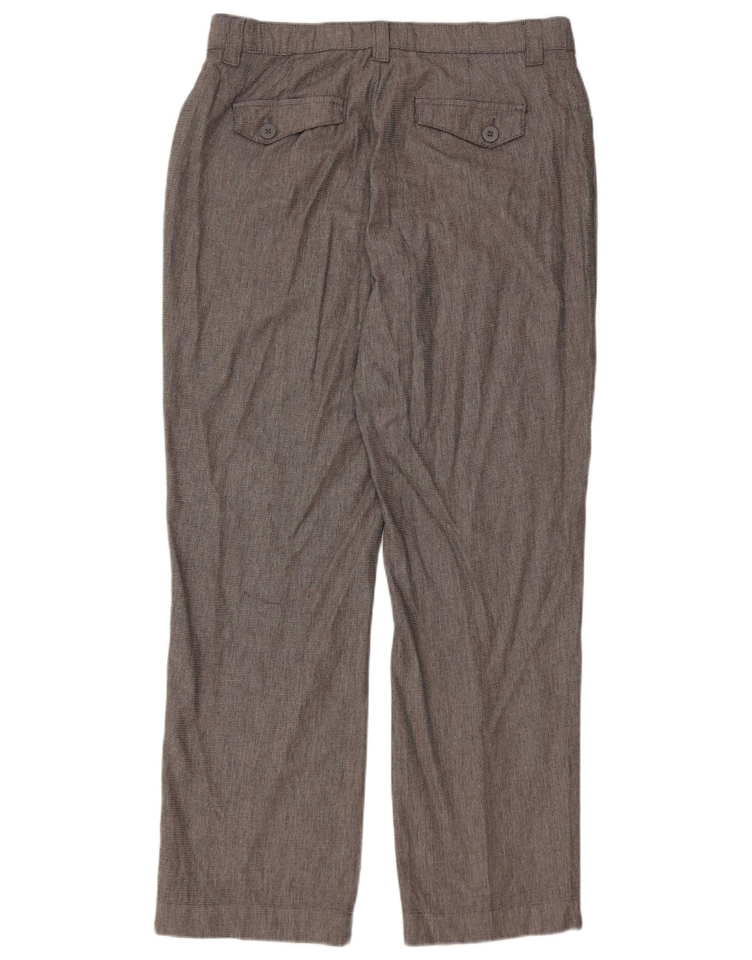 Damskie proste spodnie LEE US 12 Large W34 L30 Szara bawełniana krata