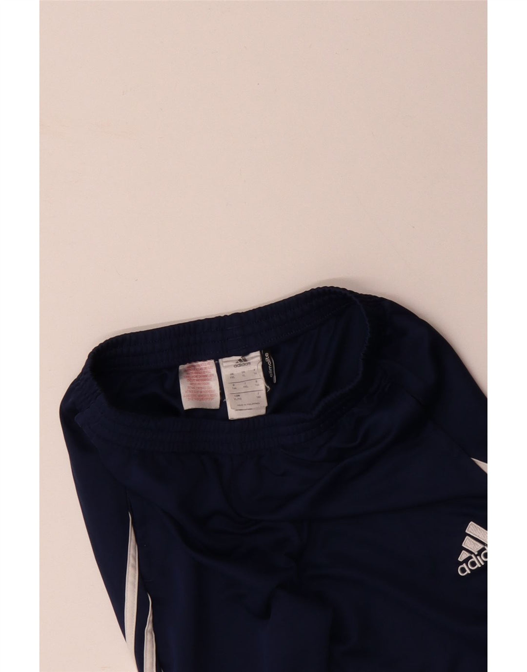 Chłopięce spodnie dresowe ADIDAS Climalite 13-14 lat, niebieskie, poliestrowe