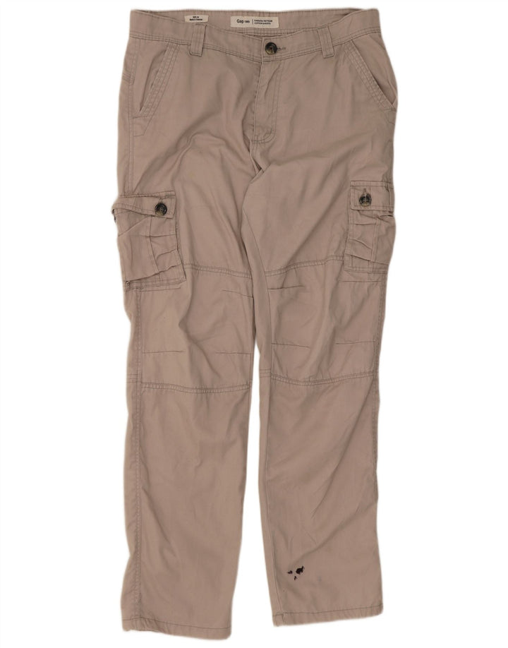 Spodnie męskie Gap Straight Cargo W34 L31 Beżowe