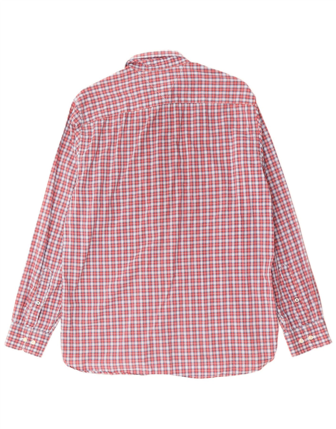 Męska koszula o regularnym kroju Tommy Hilfiger, duża, bawełniana w czerwoną kratę