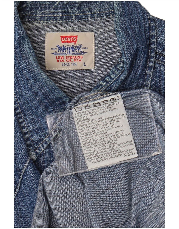 Męska koszula dżinsowa Levi's, duża, niebieska, bawełniana
