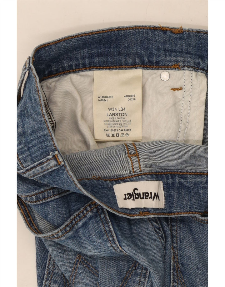 Męskie spodenki jeansowe Wrangler Larston W34, duże, niebieskie, bawełniane