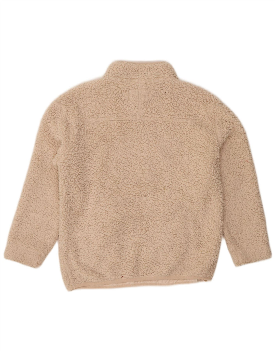 Damski sweter polarowy Joules Oversize z zamkiem błyskawicznym, UK 8, mały, beżowy poliester