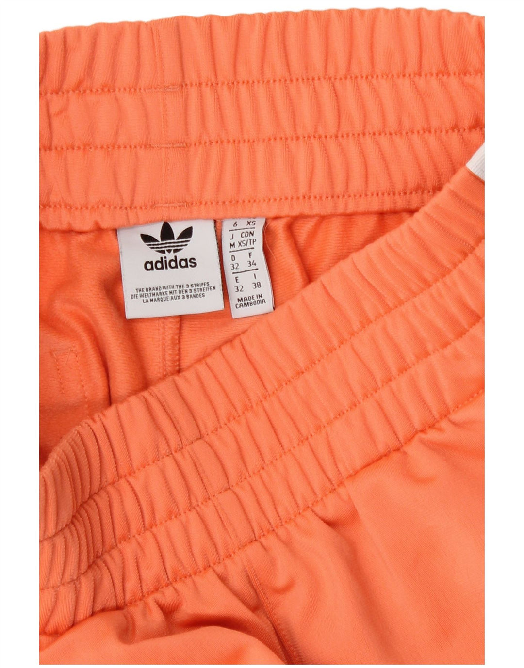 Damskie spodenki sportowe Adidas UK 6 XS Pomarańczowy poliester