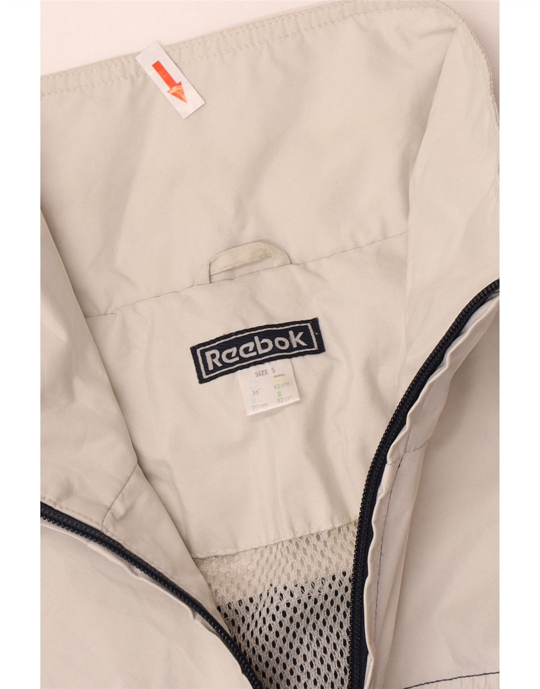Męska kurtka przeciwdeszczowa REEBOK UK 36, mały granatowy, blok kolorów