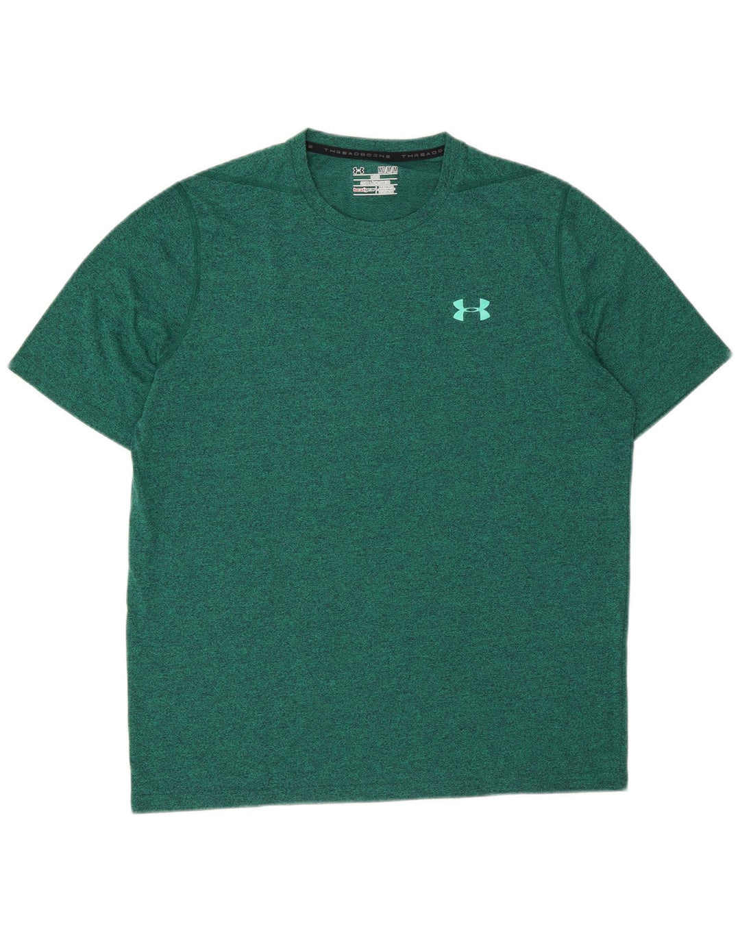 Męski luźny t-shirt Under Armour, średni zielony nakrapiany