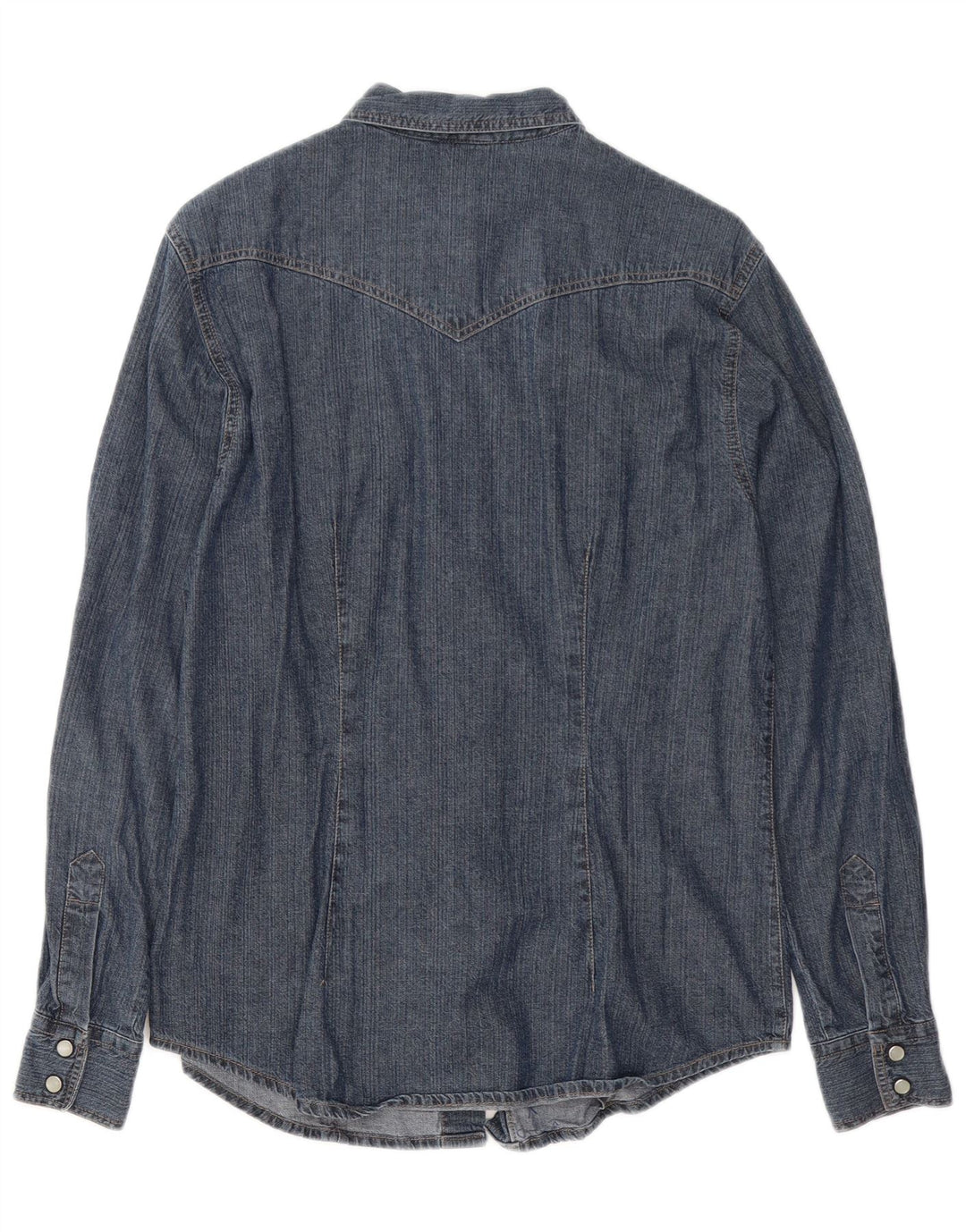 Damska koszula dżinsowa BENETTON UK 14, średnia, granatowa, bawełniana