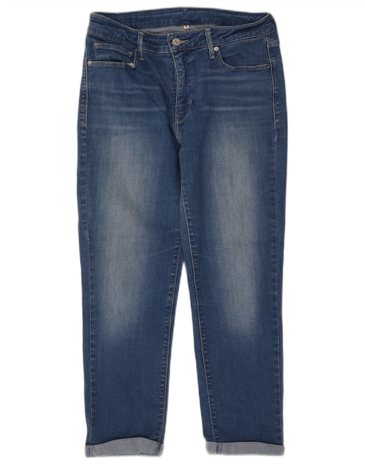 Damskie jeansy Levi's Cropped W30 L24 Niebieskie bawełniane